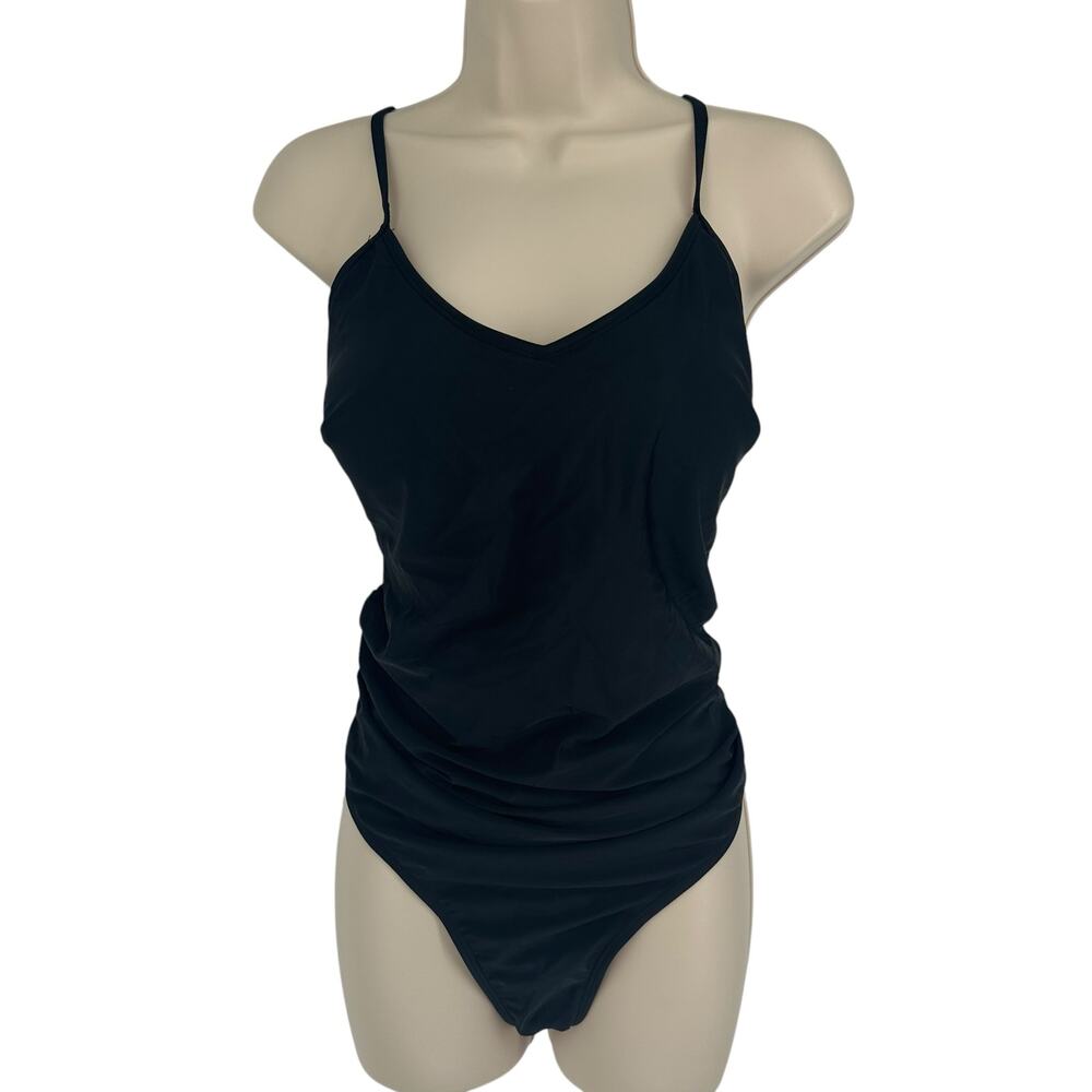 NEW Cupshe Black O-Ring One Piece Swimsuit Sz Medium